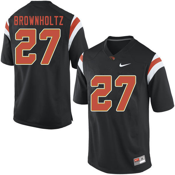 Men #27 Cade Brownholtz Oregon State Beavers College Football Jerseys Sale-Black